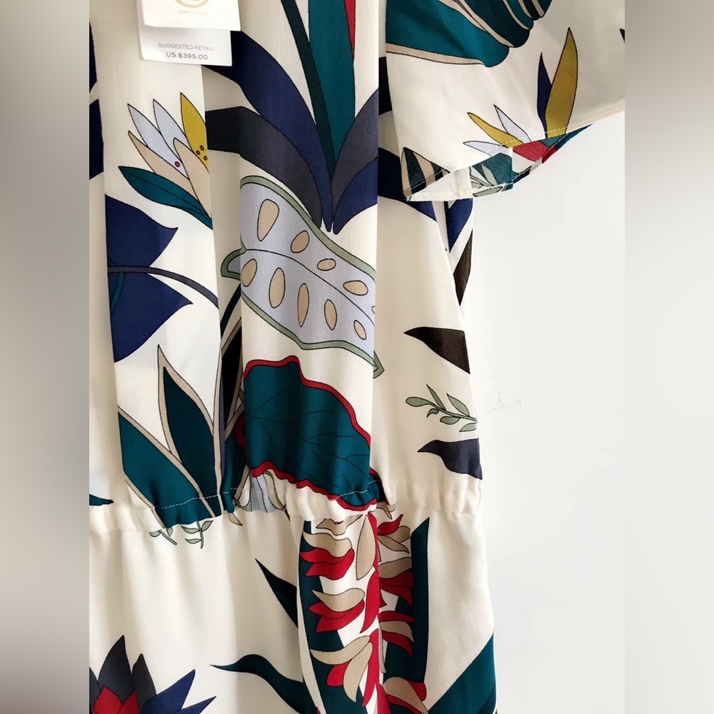 NWT $395 Tory Burch Anatolie Silk Floral Dress - Picture 8 of 11